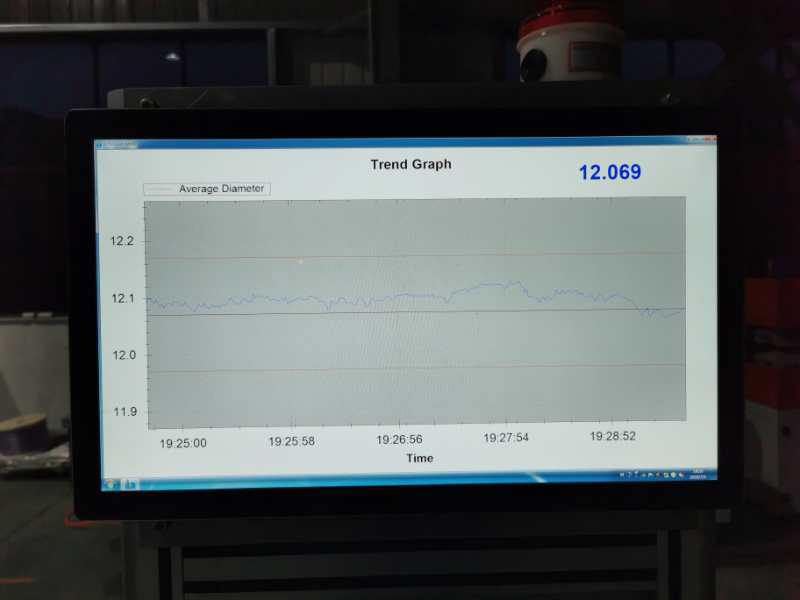 SXG-65 TPU Precision Pneumatic tube high speed extrusion line commissioning.(3)