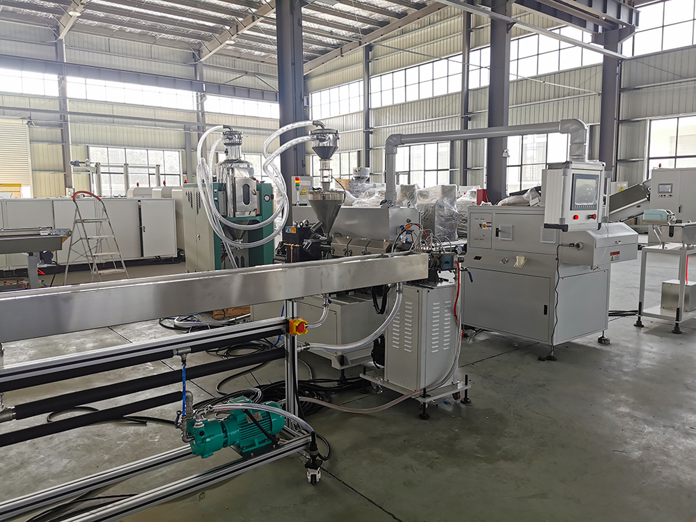 Steel tube coated PA extrusion production line (Bundy tube) commissioning (1)