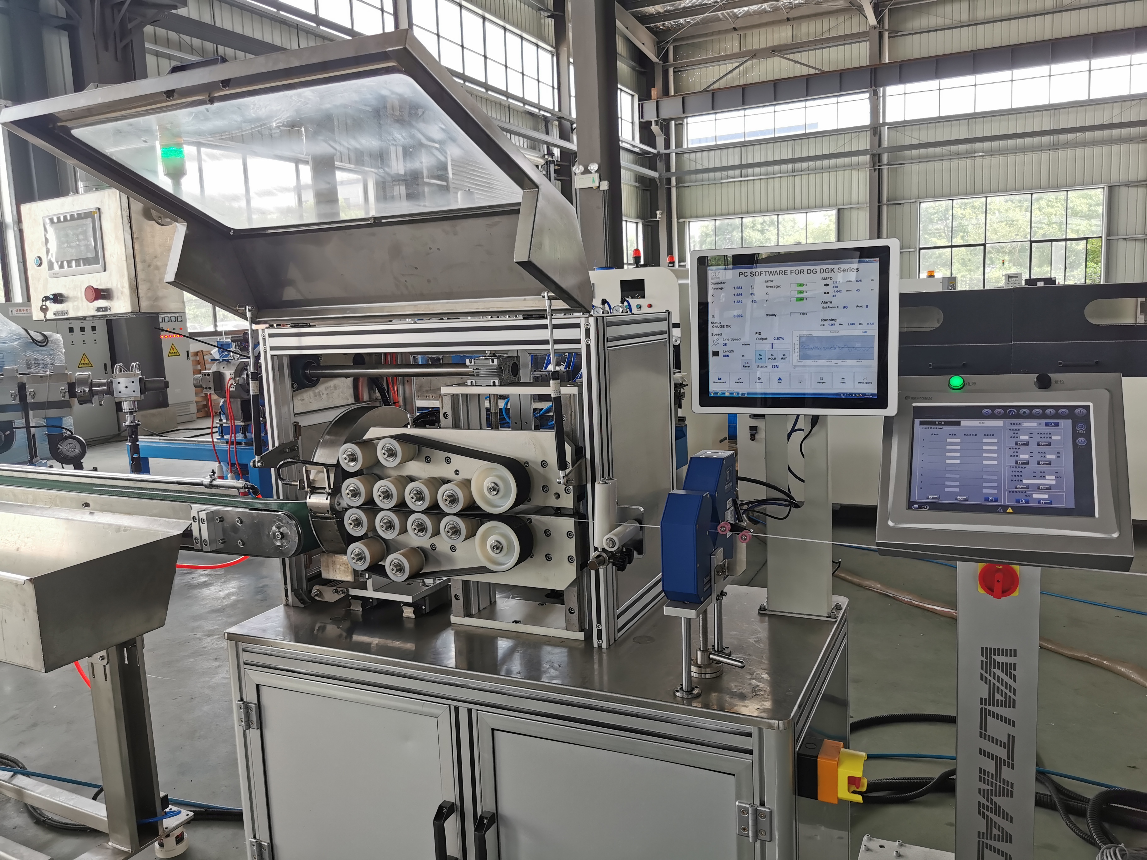 Fluoroplastic tube extrusion line 2